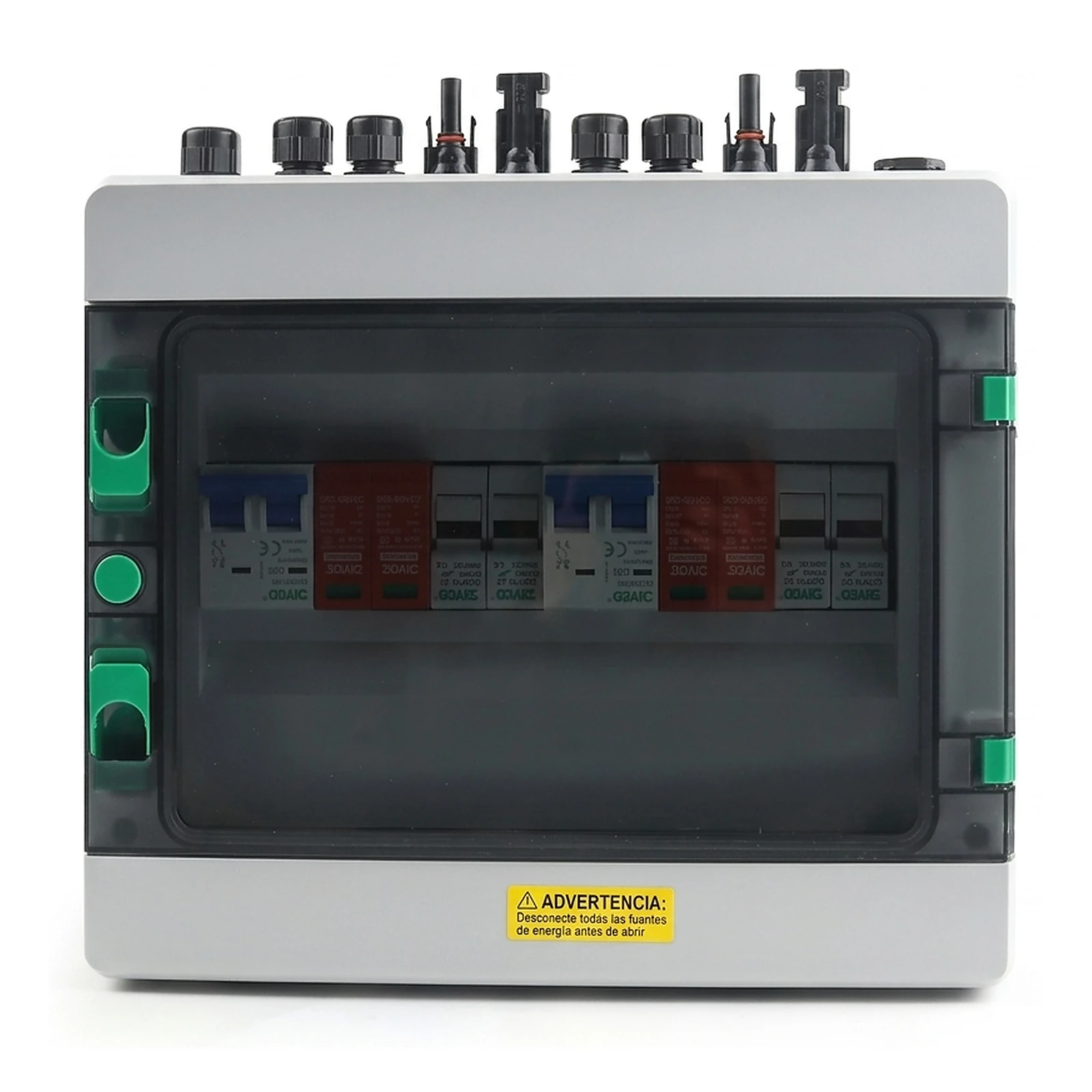 Caja de protección PV 2 líneas (2 entradas / 2 salidas) DC 500 V