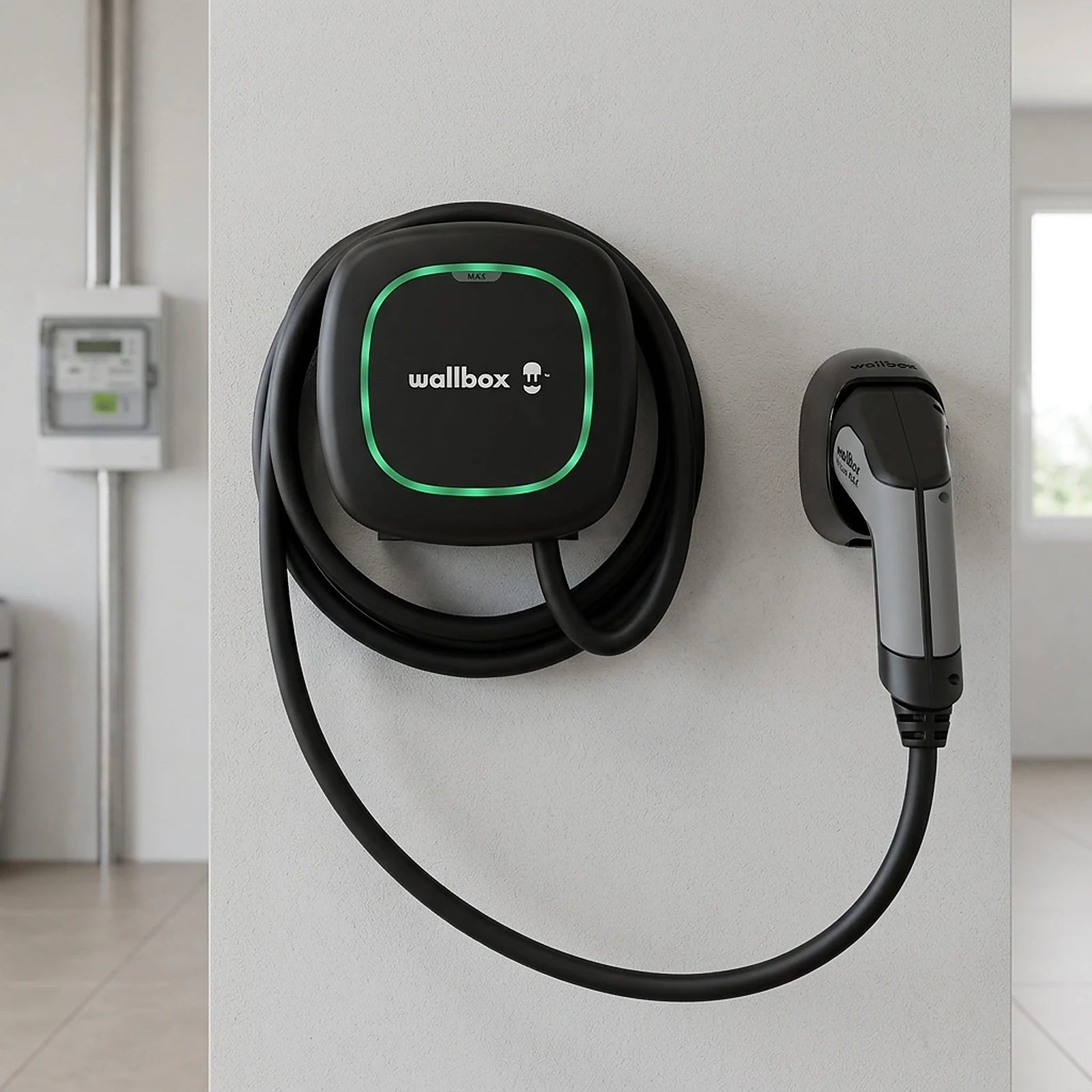 Cargador VE - Wallbox - 7.4kW - Pulsar MAX Negro -7m