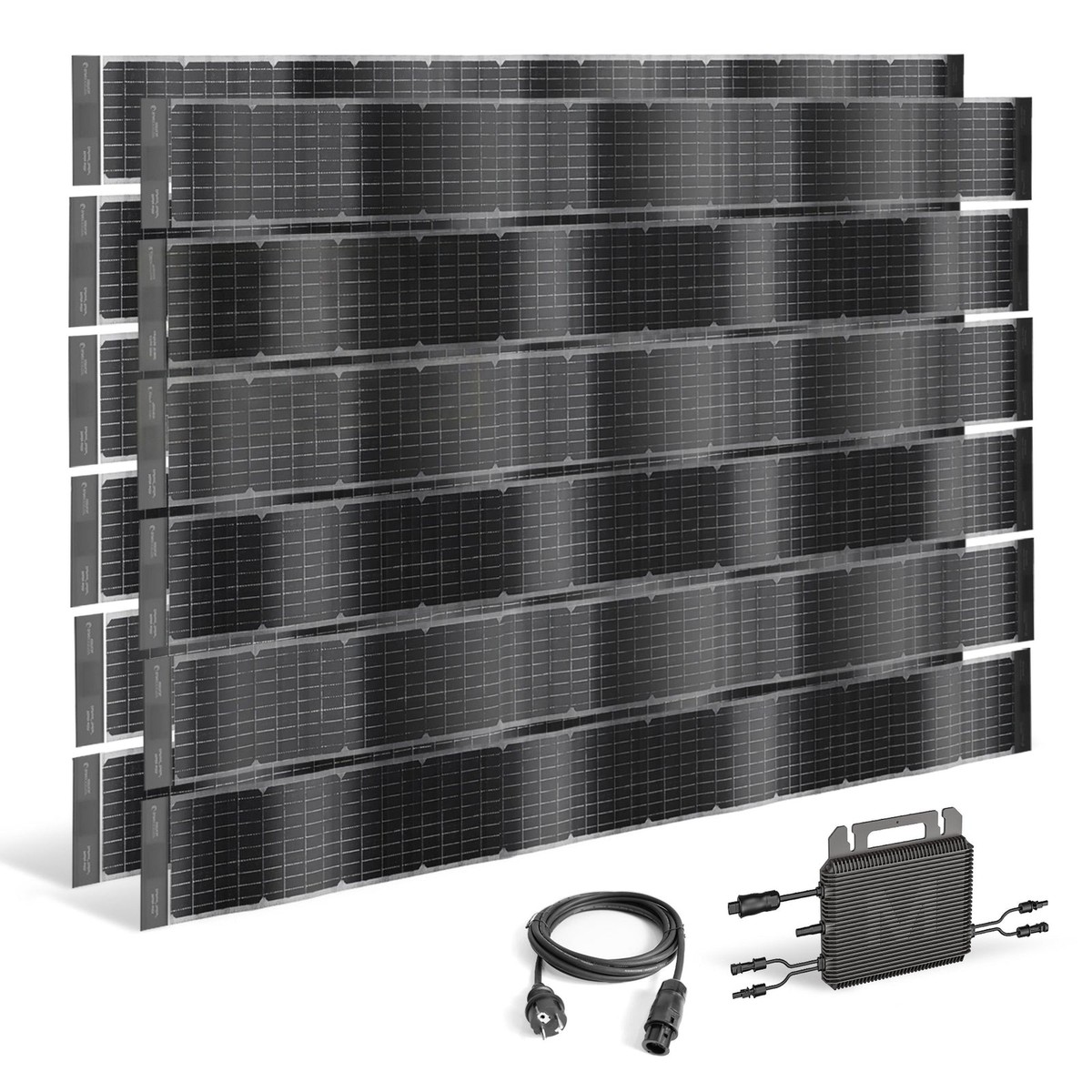 Panel solar flexible con batería 5,12 kWh y respaldo | VERTICAL+ + Marstek VENUS-E 2 m